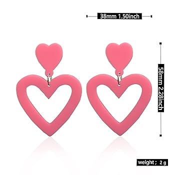ピンクハート型リングとピアスセット サージカル]Lovely ピンク ハート リボン ピアッシング (3Type
